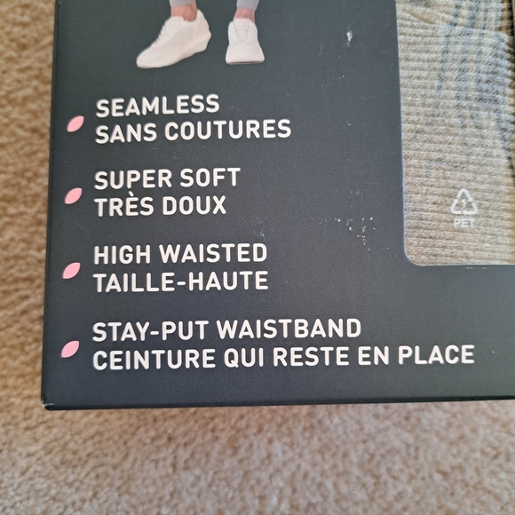 Lemon Ribbed Leggings 2-Pack Women's Size Medium Brown Gray New In Box - Picture 10 of 13